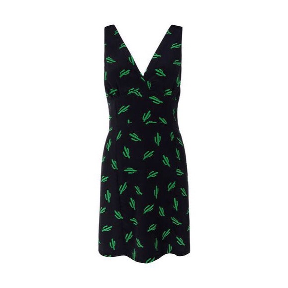 American Retro Silk Oscar Tank Cactus Dress - Picture 4 of 4